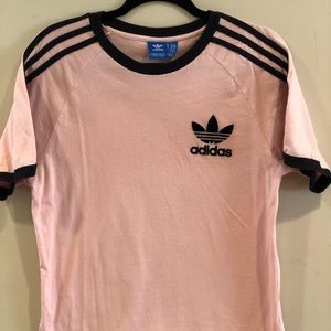 Pink with black outlining Adidas